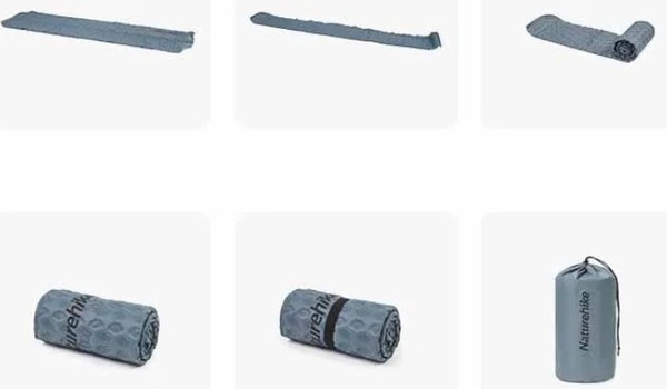 Изображение товара Туристический коврик Naturehike 185x55x3.5см / CNK2300DZ013-SQG (светло-серый)