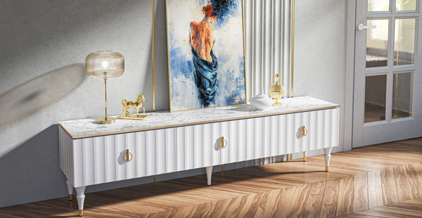 Изображение товара Тумба Мебель-Неман Лоренсо МН-043-07 (1) (белый/белый/белый)