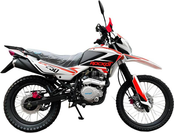 Изображение товара Мотоцикл Rockot ZR250 21/18 ЭПТС (белый/красный)