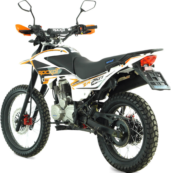 Изображение товара Мотоцикл Rockot ZR250 21/18 ЭПТС (белый/оранжевый)
