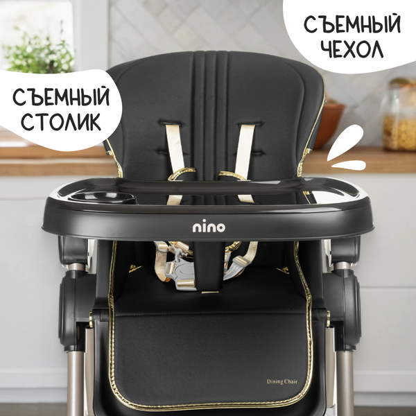 Изображение товара Стульчик для кормления NINO Banny (черный)
