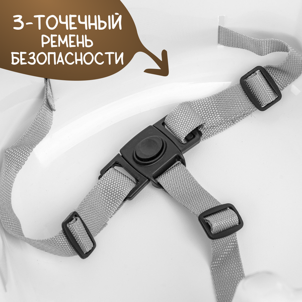 Изображение товара Стульчик для кормления NINO Bird (серый)