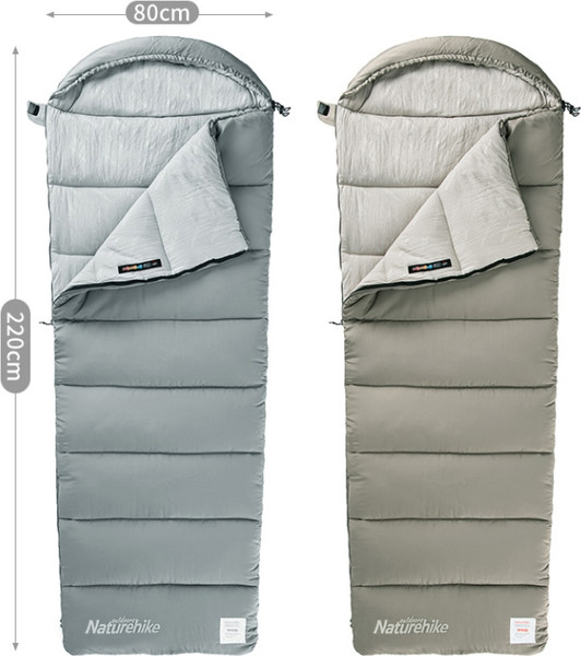 Изображение товара Спальный мешок Naturehike Envelope M180 / NH20MSD02-GM180 (серый)