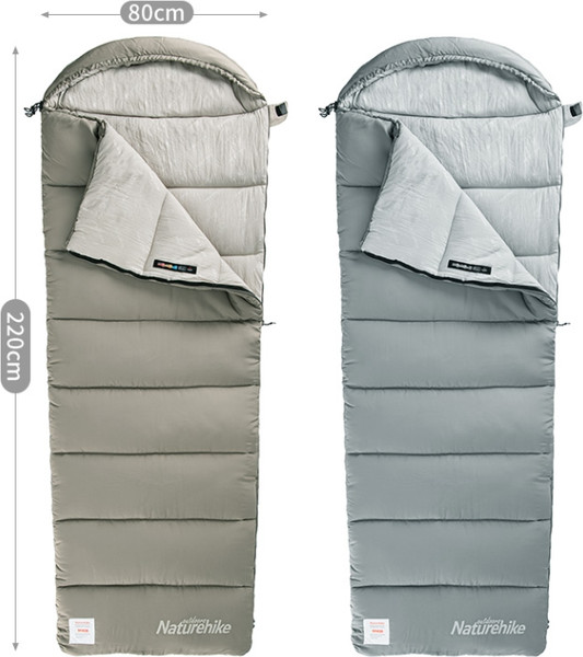Изображение товара Спальный мешок Naturehike Envelope M400 / NH20MSD02-GM400-L (серый)