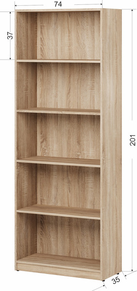 Изображение товара Стеллаж Involux Престон 226H023 (сонома)