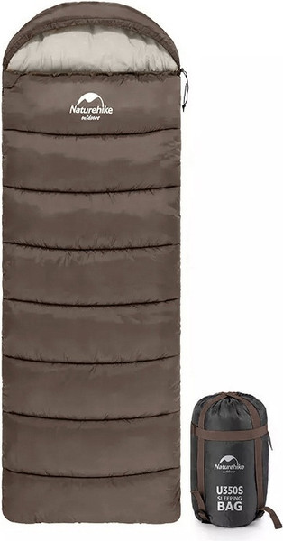 Изображение товара Спальный мешок Naturehike U350S / NH20MSD07-GRE350S-L (коричневый)