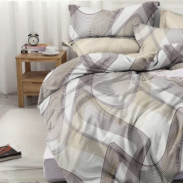 Изображение товара Комплект постельного белья Alleri Поплин Luxe 1.5сп / П-378