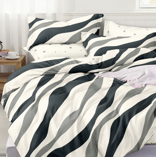 Изображение товара Комплект постельного белья Alleri Поплин Luxe 2сп с европростыней / П-369