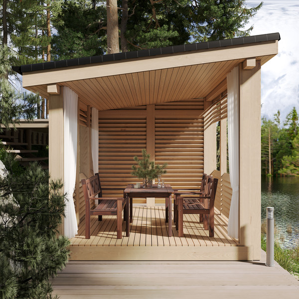 Изображение товара Кресло садовое Sundays Ф-183.02 590x90x640 (орех)