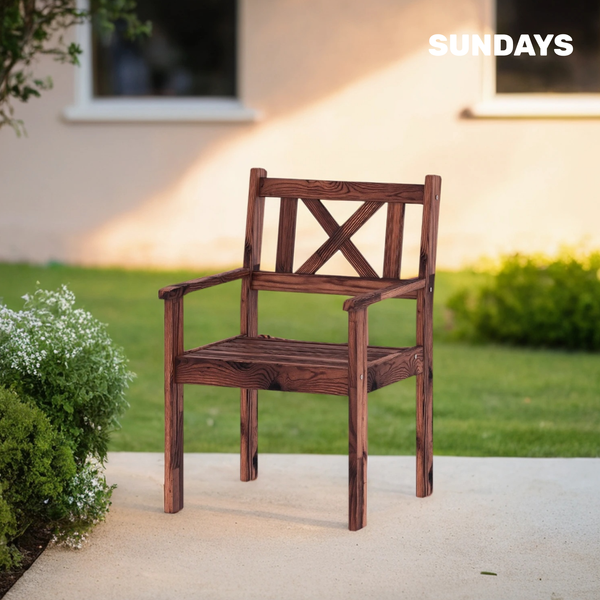 Изображение товара Кресло садовое Sundays Ф-183.02 590x90x640 (орех)