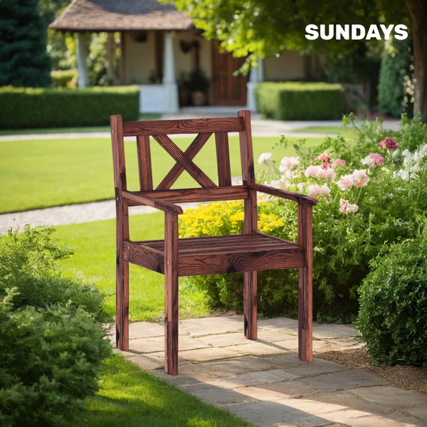 Изображение товара Кресло садовое Sundays Ф-183.02 590x90x640 (орех)