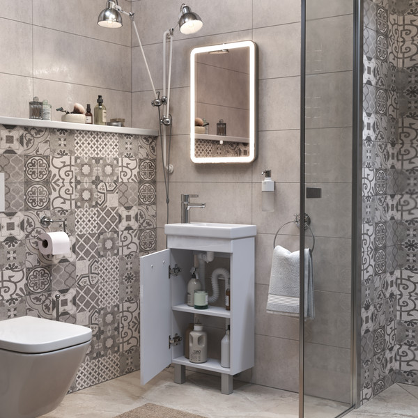 Изображение товара Тумба под умывальник Vigo Plaza 400-1-0 / tn.PLA.MIR.40.1D