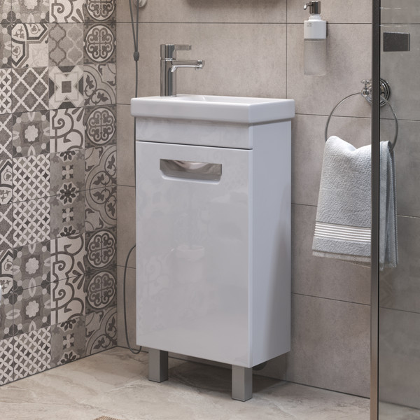 Изображение товара Тумба под умывальник Vigo Plaza 400-1-0 / tn.PLA.MIR.40.1D