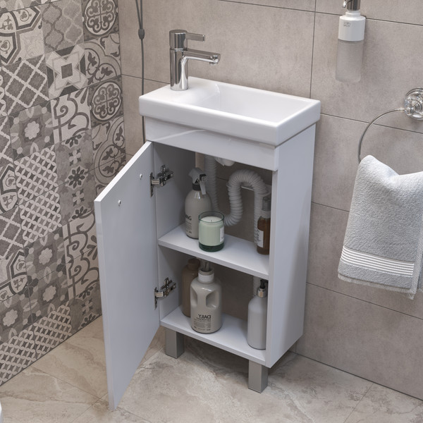 Изображение товара Тумба под умывальник Vigo Plaza 400-1-0 / tn.PLA.MIR.40.1D