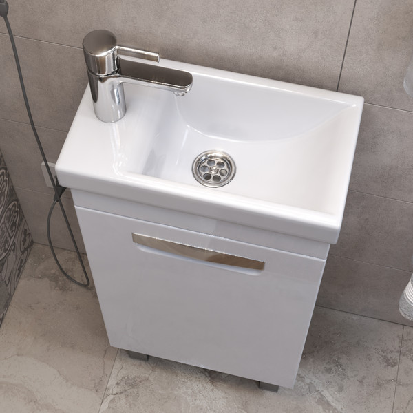 Изображение товара Тумба под умывальник Vigo Plaza 400-1-0 / tn.PLA.MIR.40.1D