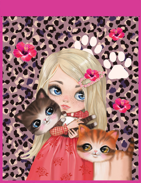 Изображение товара Мешок для обуви Centrum Девочка и котята / 70050