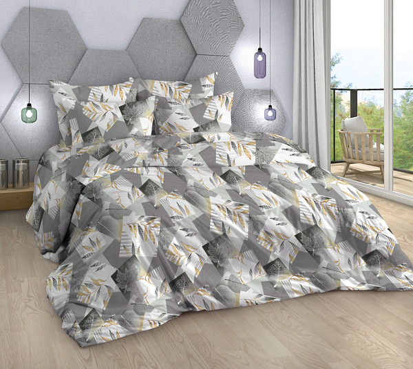 Изображение товара Комплект постельного белья Milanika Листопад Бязь Евро