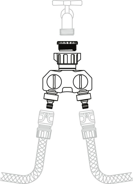 Изображение товара Разветвитель для шланга Startul Metsa 3/4"-1" / ST6013-15