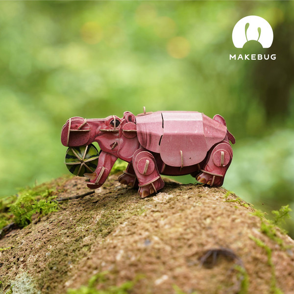 Изображение товара Конструктор Makebug Voices of Nature Бегемот MB-D-0019