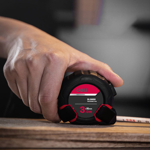 Изображение товара Рулетка Deli DL3800 (черный)