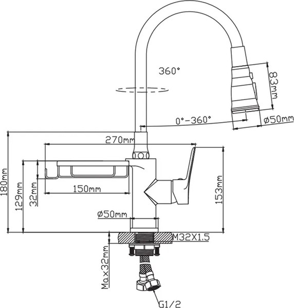 Изображение товара Смеситель Diadonna Д168-41QH