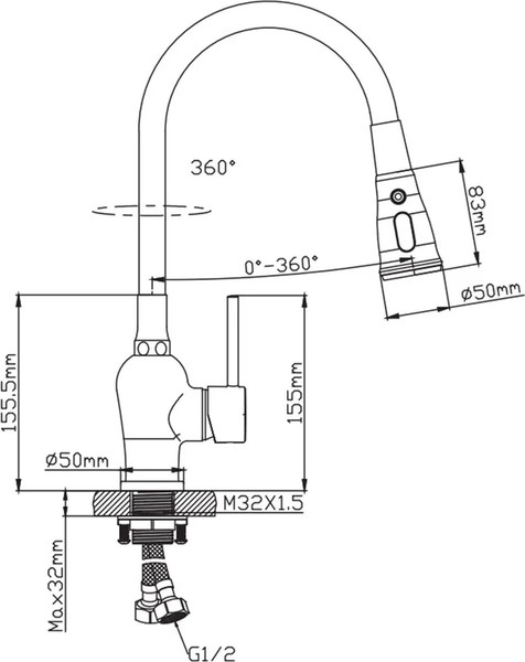 Изображение товара Смеситель Diadonna Д46-0014ВL