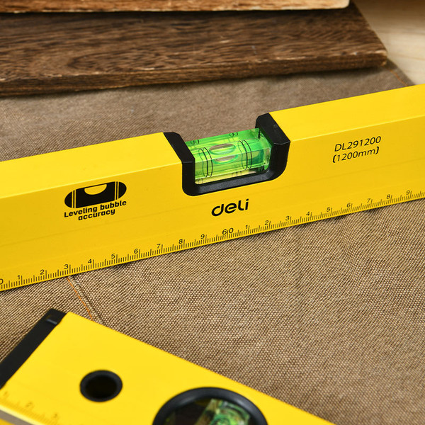 Изображение товара Уровень строительный Deli Пузырьковый / EDL290400 (400мм)
