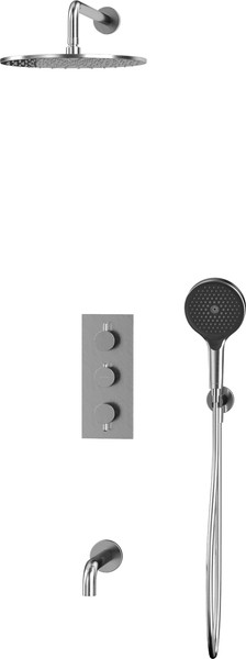 Изображение товара Душевая система со смесителем Whitecross Y YSET11TOPNIB (брашированный никель)