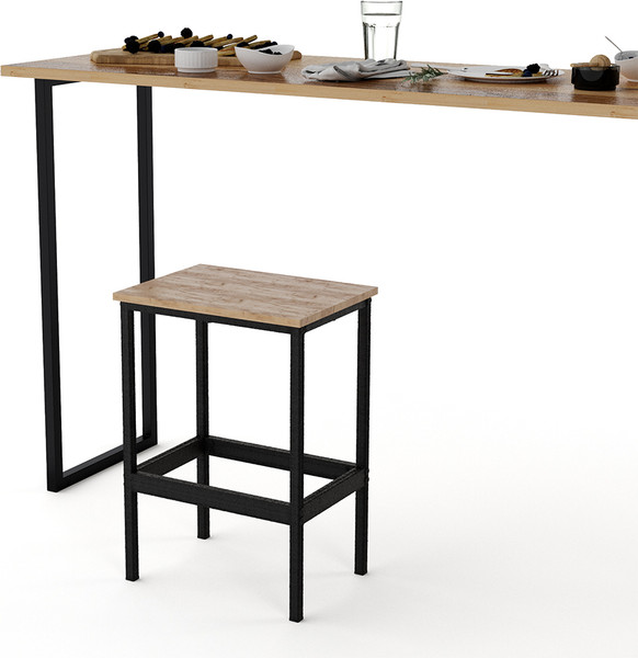 Изображение товара Табурет барный Gutta 65x46x34 (эвок/черный)