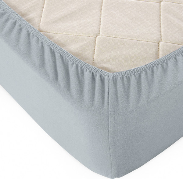 Изображение товара Простыня Alleri Трикотажная на резинке 120x200x20см (серый)