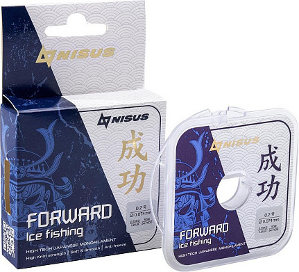 Изображение товара Леска монофильная Nisus Forward Ice Fishing 0.074мм Nylon Transparent N-FIF-0.074-50 (50м)