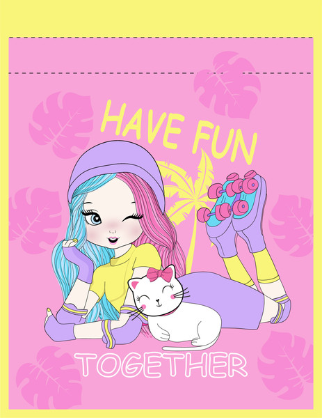 Изображение товара Мешок для обуви Centrum Девочка на роликах / 70030