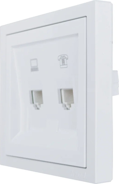 Изображение товара Розетка Lezard Zima 704-0288-143 (белый)