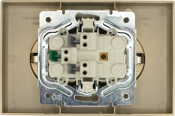 Изображение товара Розетка Lezard Zima 704-3600-127BQC (золото)