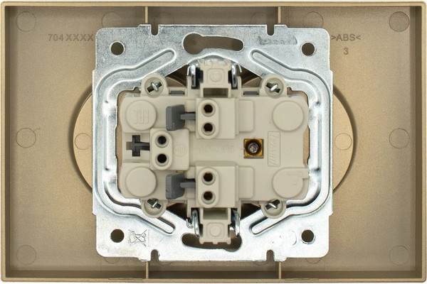 Изображение товара Розетка Lezard Zima 704-3600-128BQC (золото)