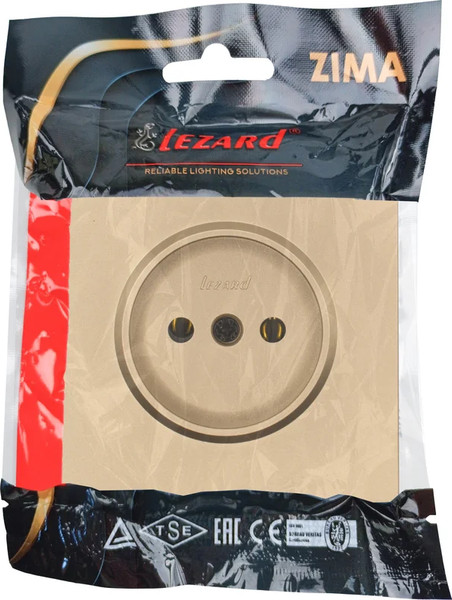 Изображение товара Розетка Lezard Zima 704-3688-121BQC (золото)