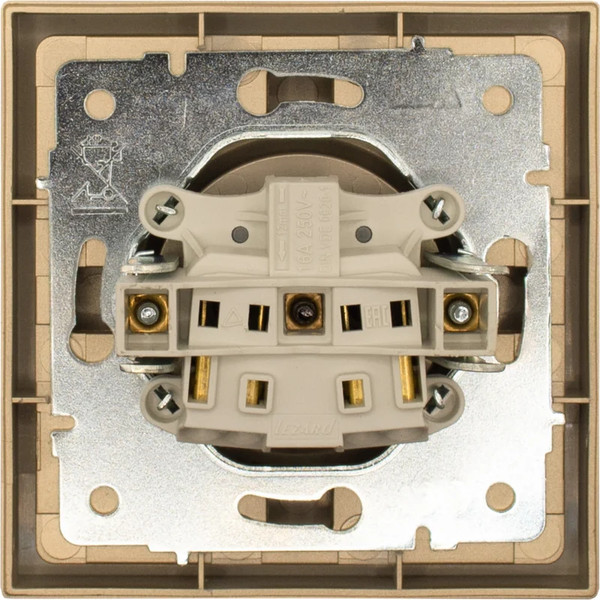 Изображение товара Розетка Lezard Zima 704-3688-121BQC (золото)