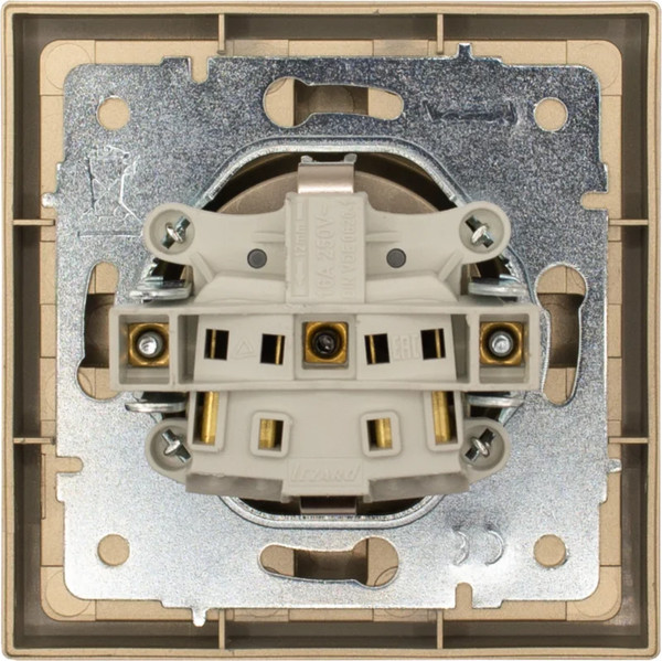 Изображение товара Розетка Lezard Zima 704-3688-122BQC (золото)