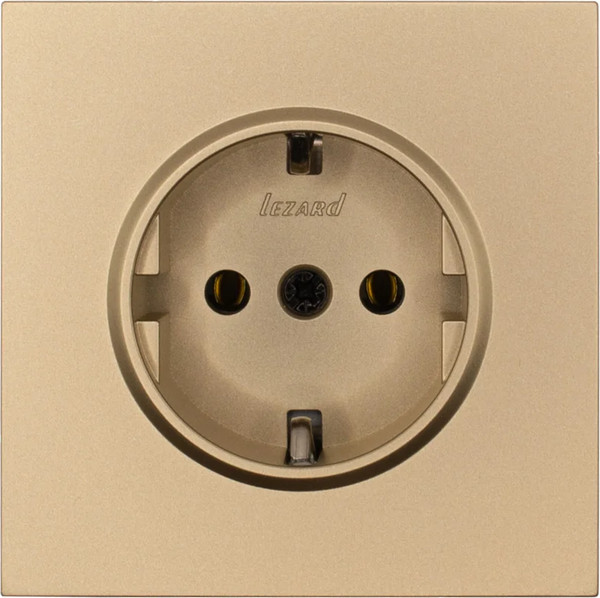 Изображение товара Розетка Lezard Zima 704-3688-122BQC (золото)