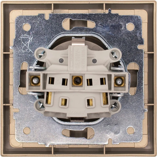 Изображение товара Розетка Lezard Zima 704-3688-123BQC (золото)