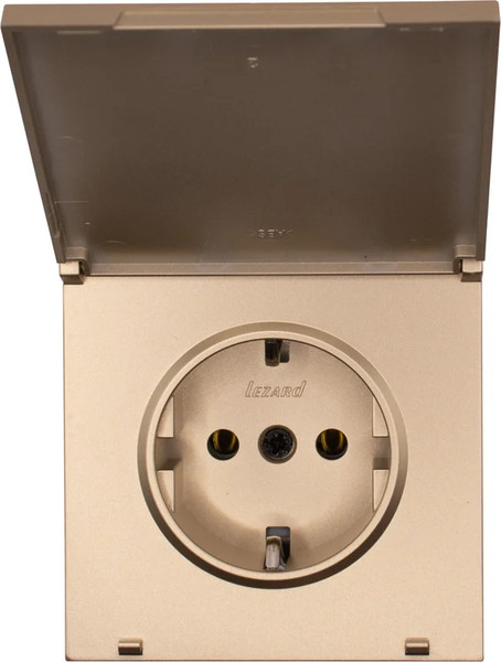 Изображение товара Розетка Lezard Zima 704-3688-123BQC (золото)
