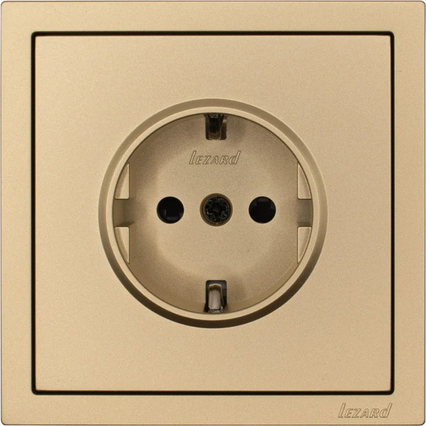 Изображение товара Розетка Lezard Zima 704-3688-124BQC (золото)