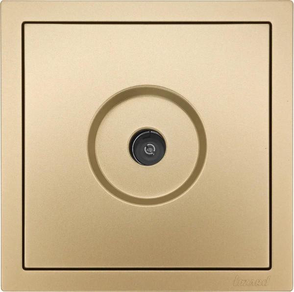 Изображение товара Розетка Lezard Zima 704-3688-129 (золото)