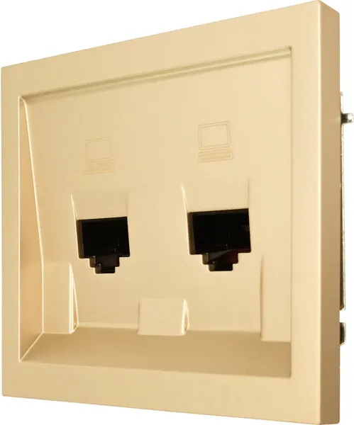 Изображение товара Розетка Lezard Zima 704-3688-141 (золото)