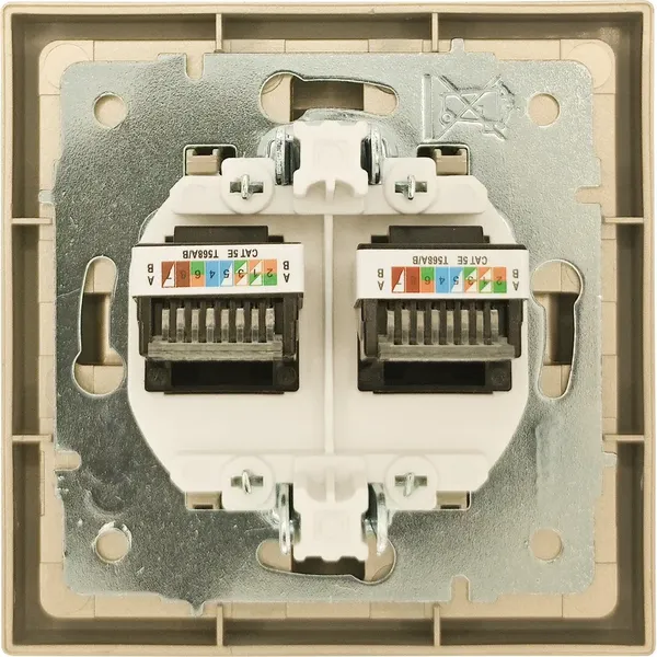 Изображение товара Розетка Lezard Zima 704-3688-141 (золото)