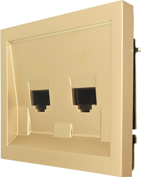 Изображение товара Розетка Lezard Zima 704-3688-143 (золото)