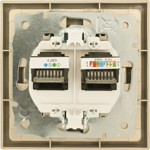 Изображение товара Розетка Lezard Zima 704-3688-143 (золото)