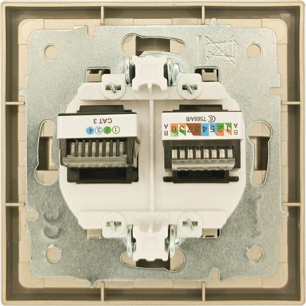 Изображение товара Розетка Lezard Zima 704-3688-144 (золото)