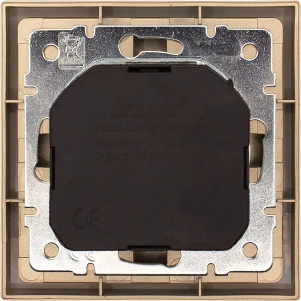 Изображение товара Розетка Lezard Zima 704-3688-181 (золото)