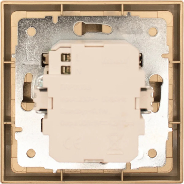Изображение товара Розетка Lezard Zima 704-3688-192 (золото)